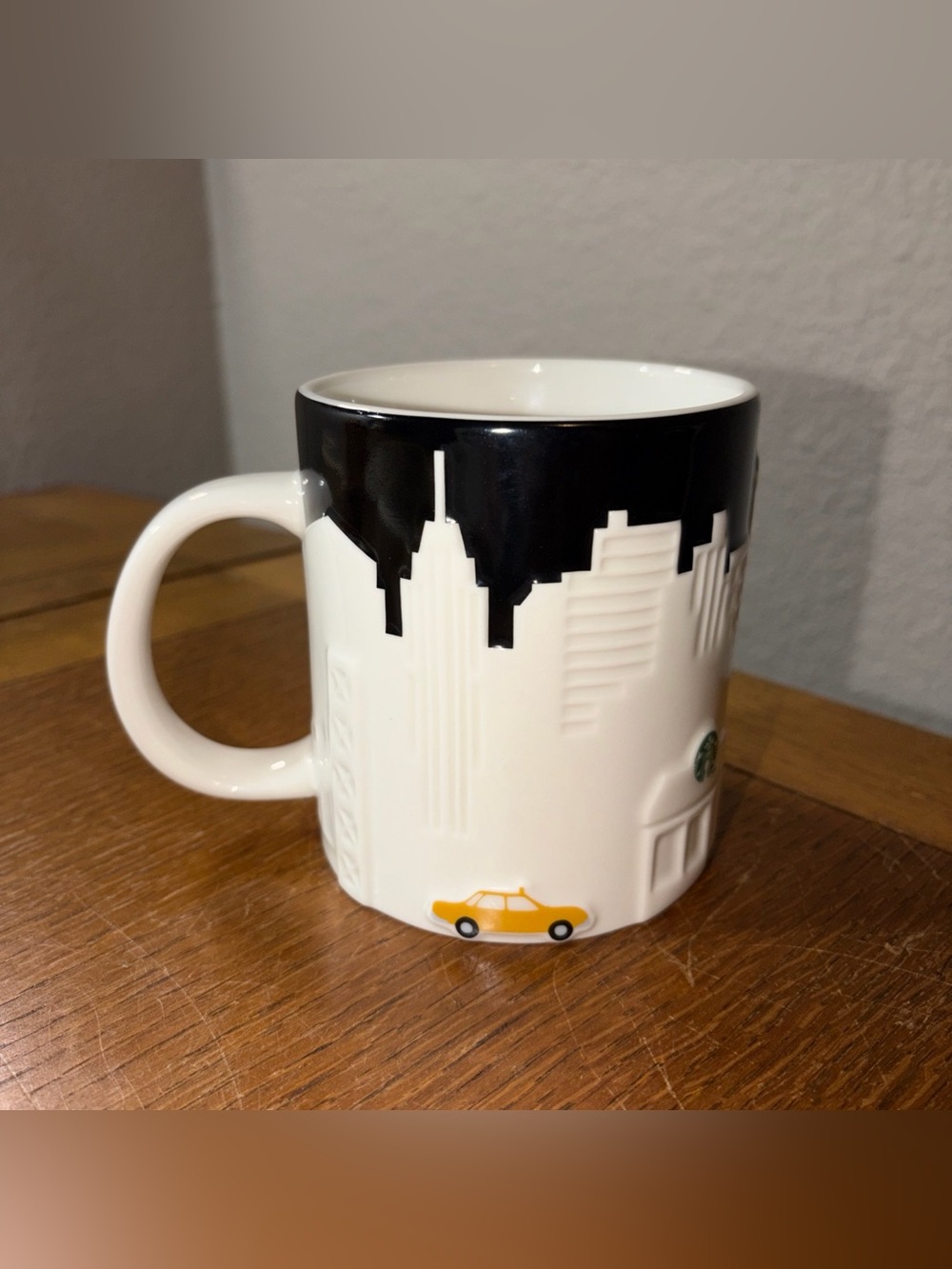Starbucks New York City Mug Relief Series 2012 Ny Skyline Taxi 16oz